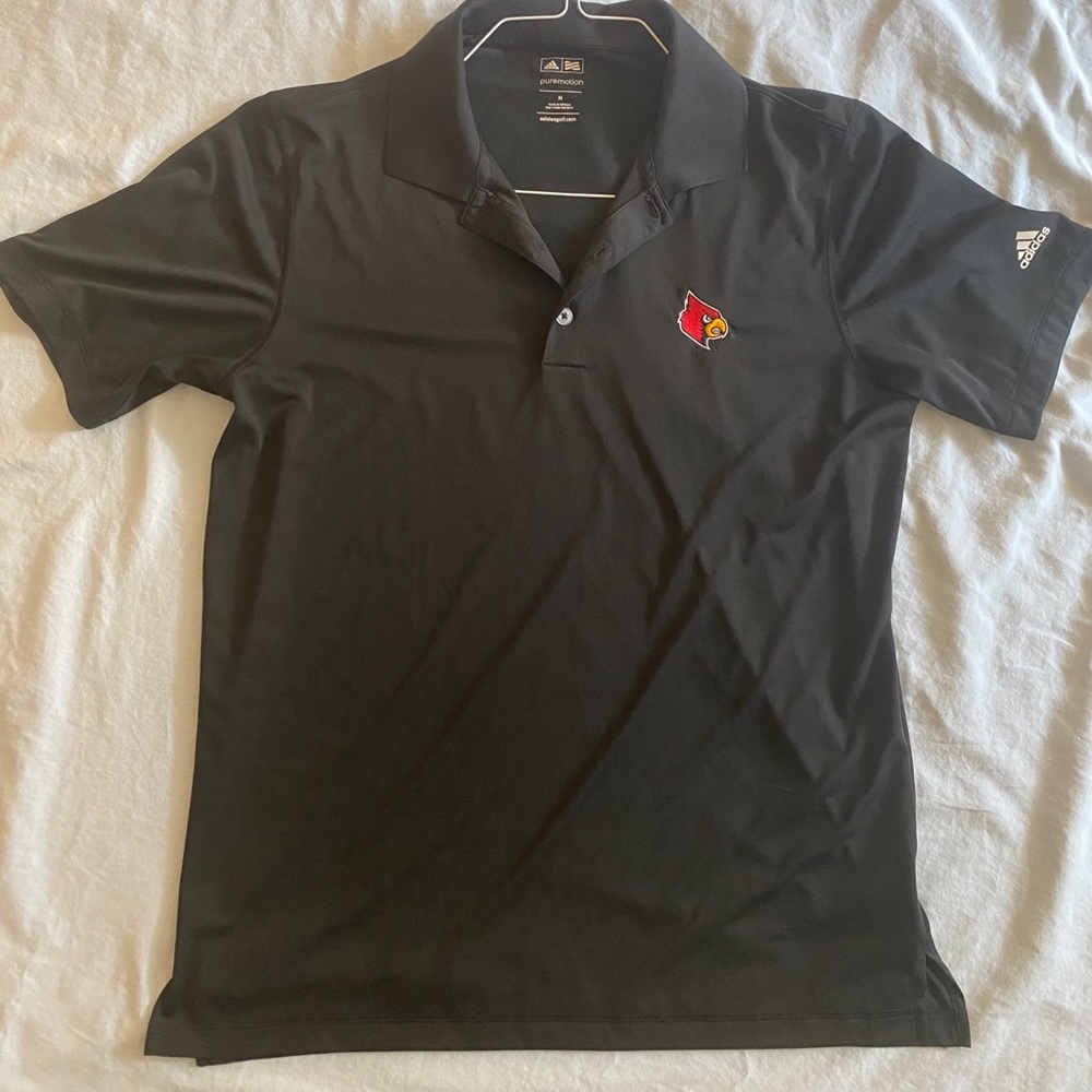 Black Medium Louisville Cardinals Polo